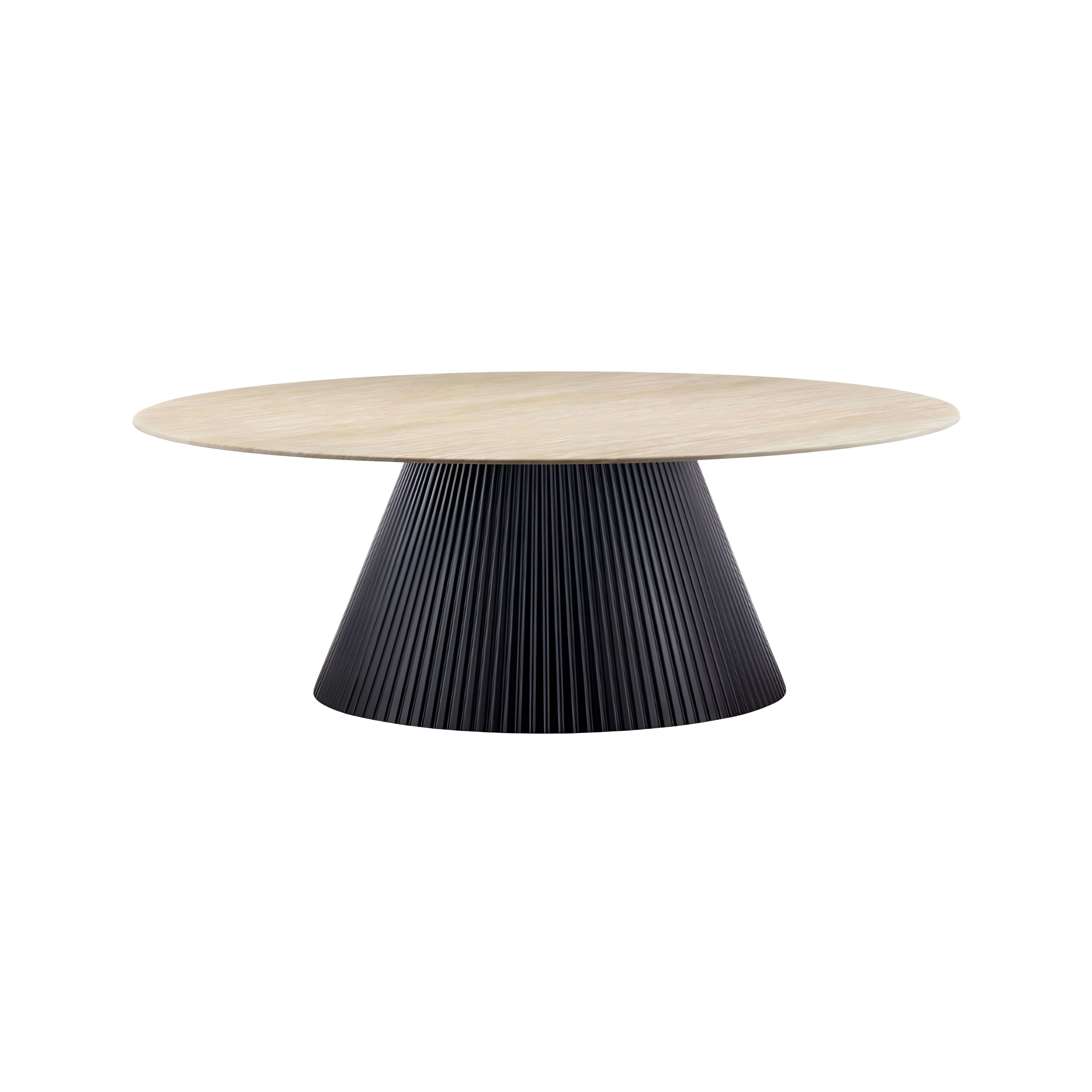 Kimberly Black Salontafel Ø 110 Zwart Marmer — 1
