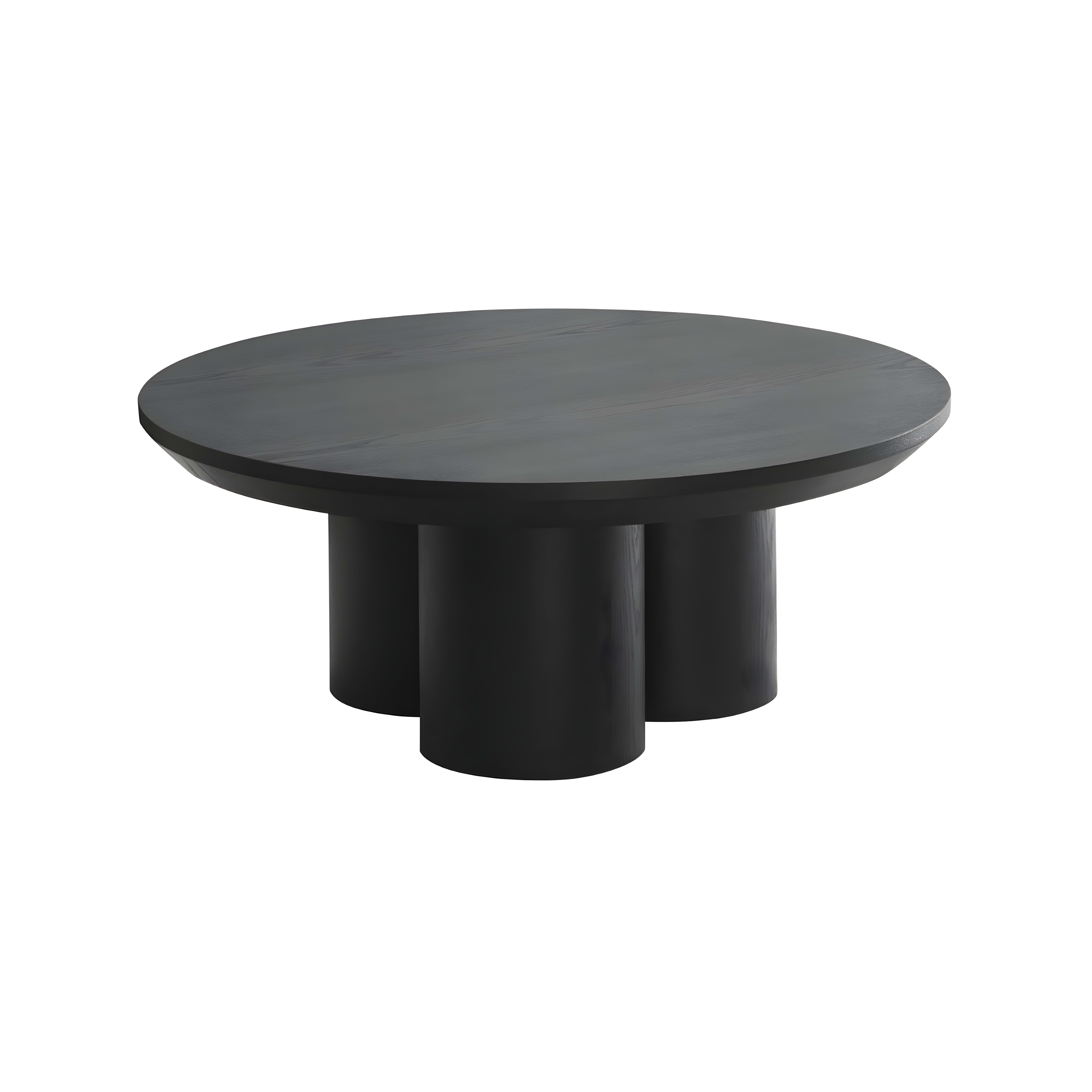 Royal Salontafel Ø 110 Zwart Fineer — 1