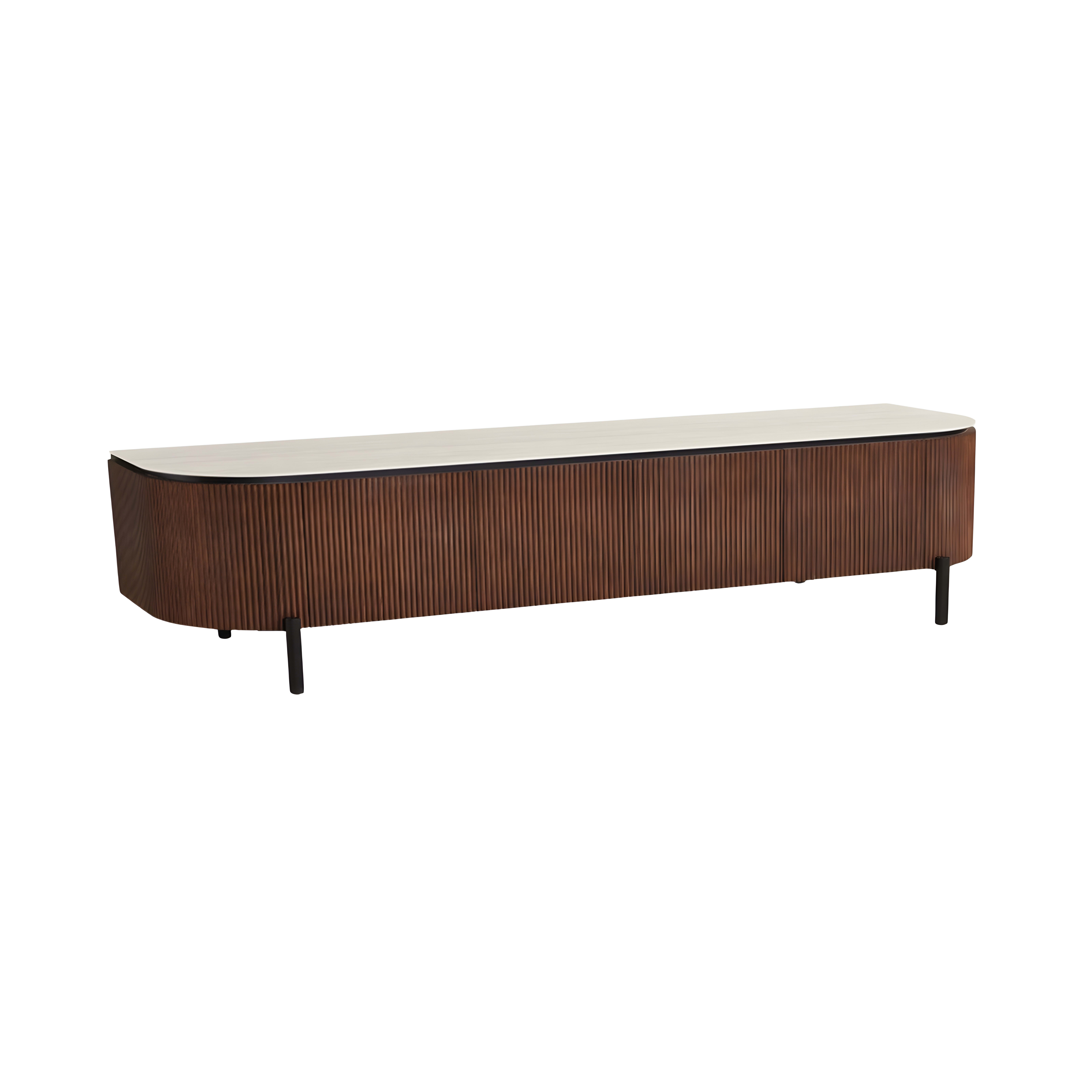 Aqua TV-meubel 200×50×55 Bruin Keramiek — 1