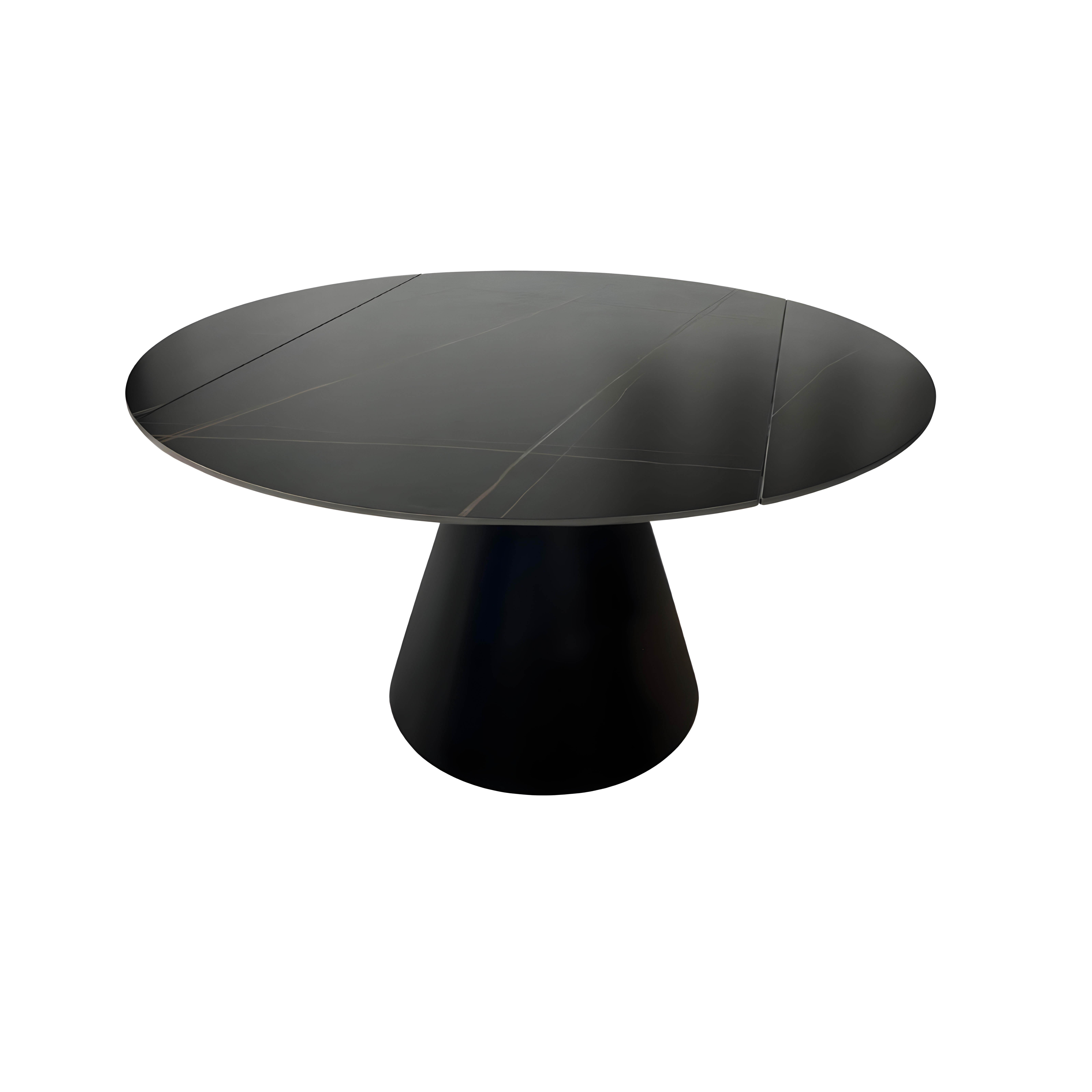 Rotate Eettafel 135/86×75 Zwart Sintersteen — 1