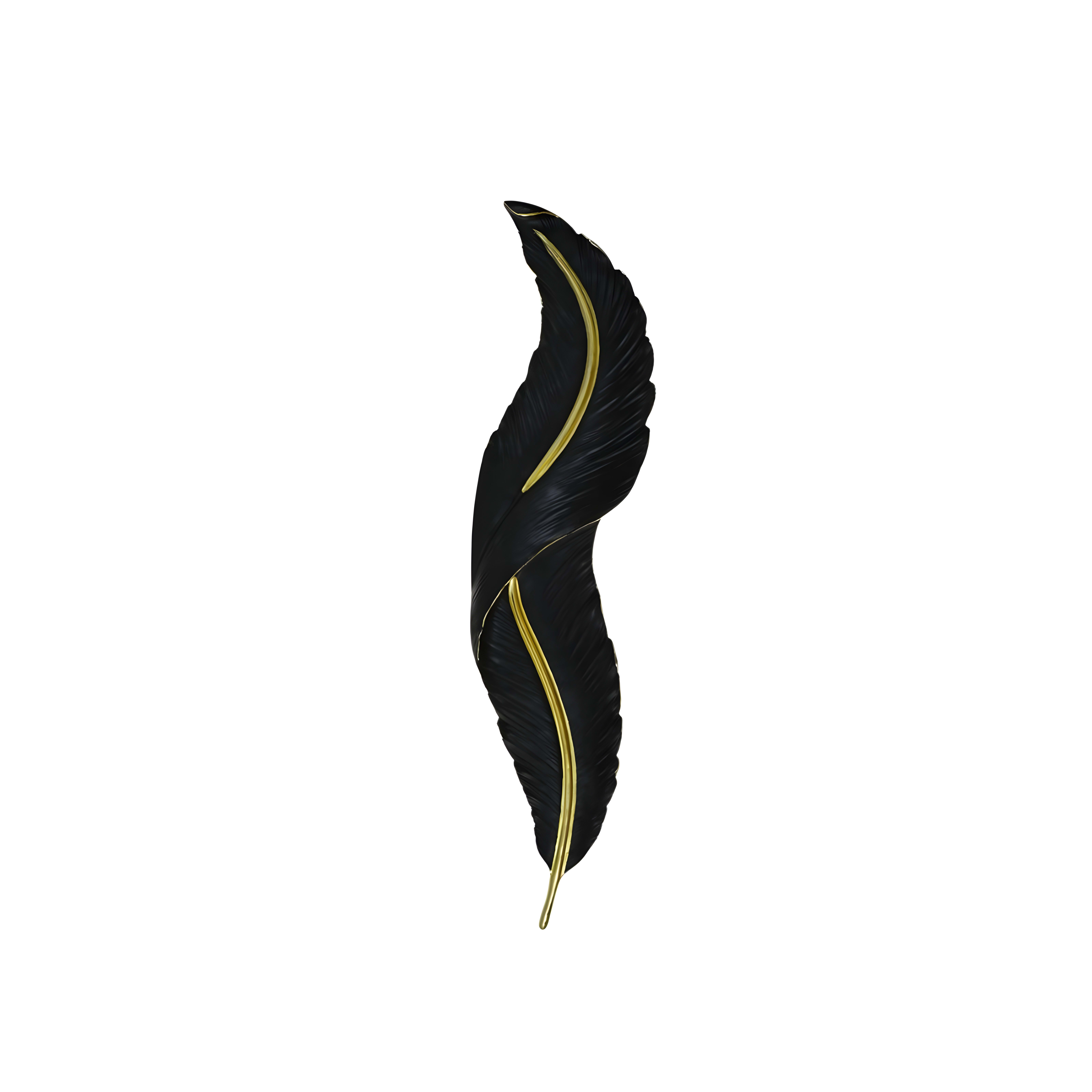 Feather Lamp Zwart — 1