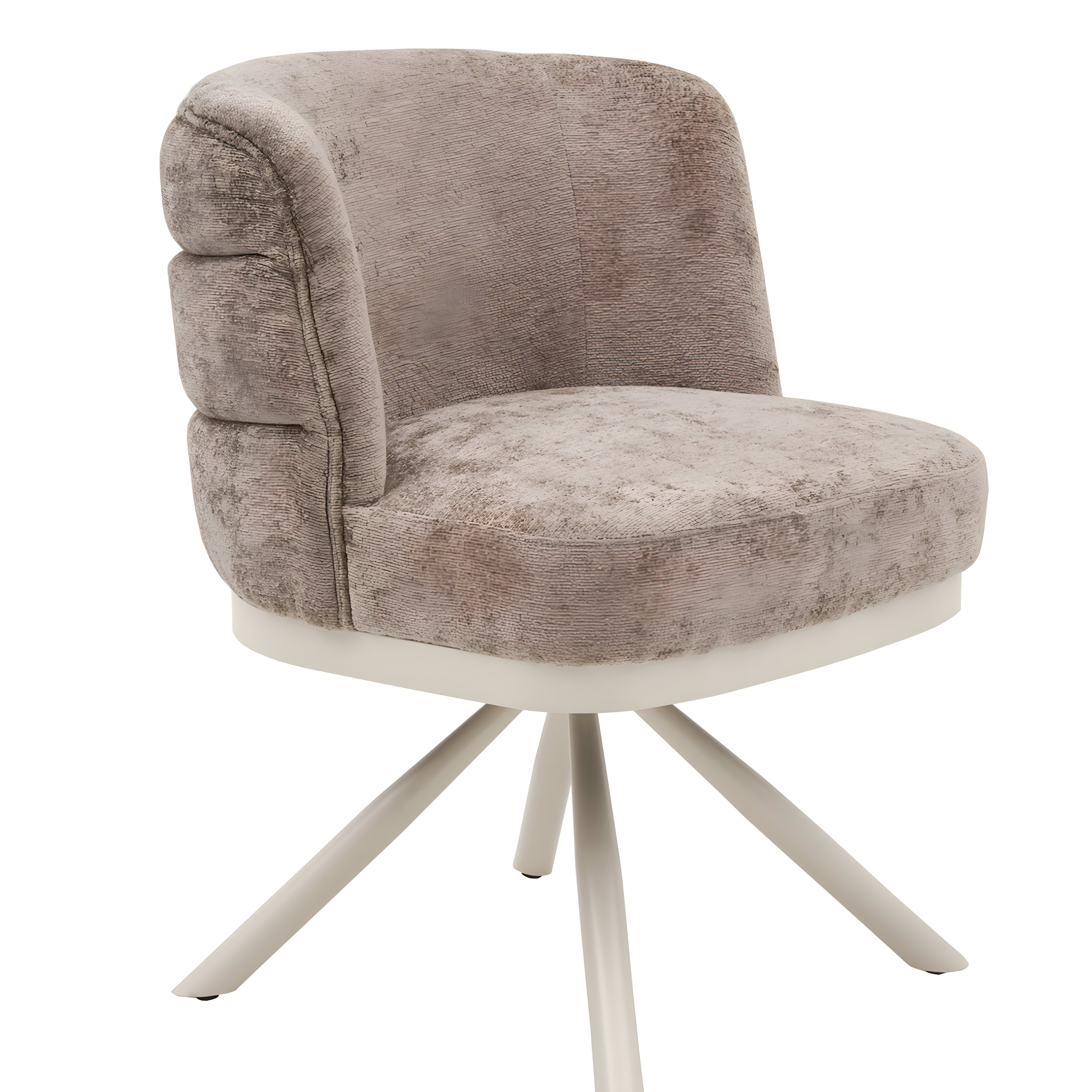 Corfu ZB-5692 Eetkamerstoel Crème Bruin — 1