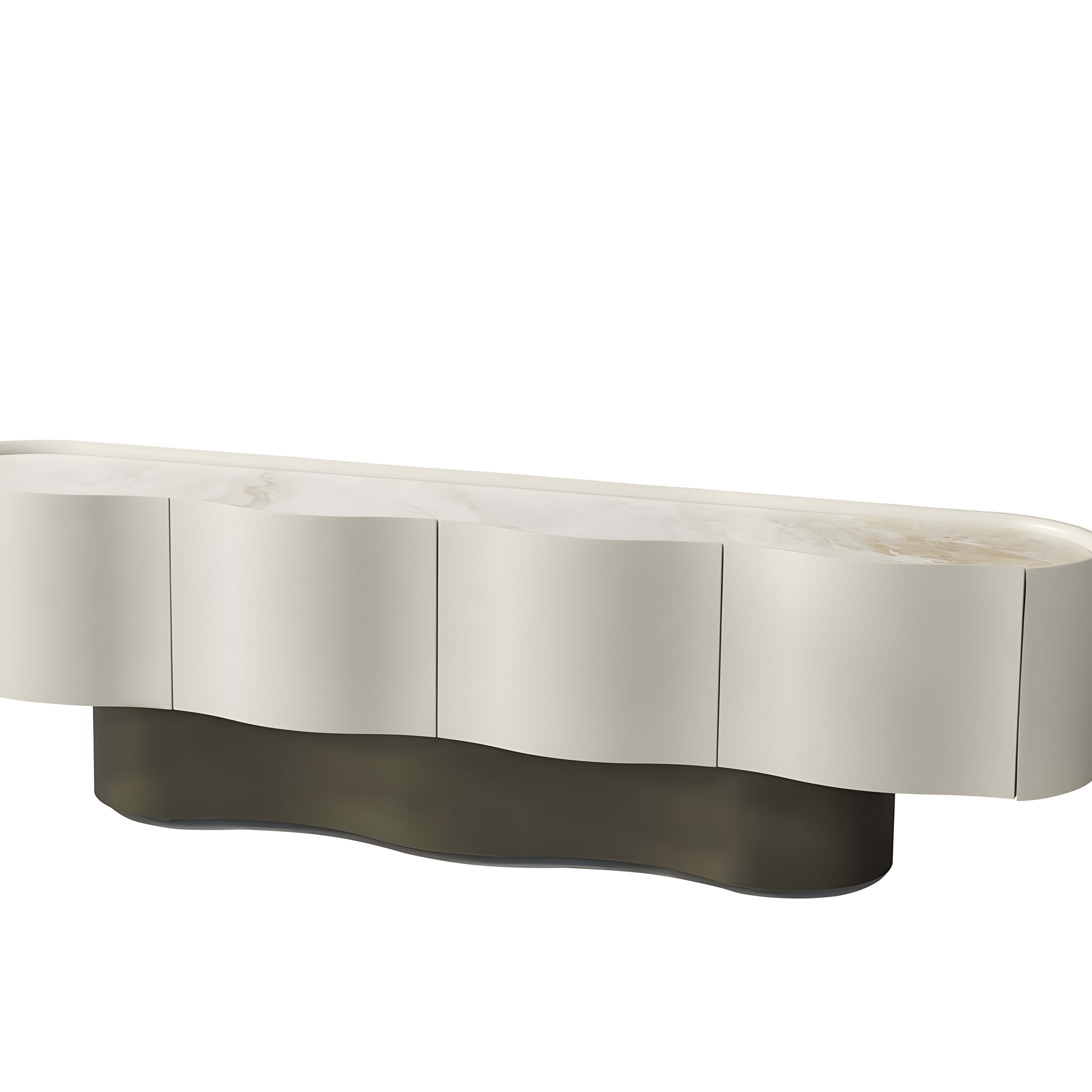 Valentina tv-meubel 200×42 crimson keramiek — 1
