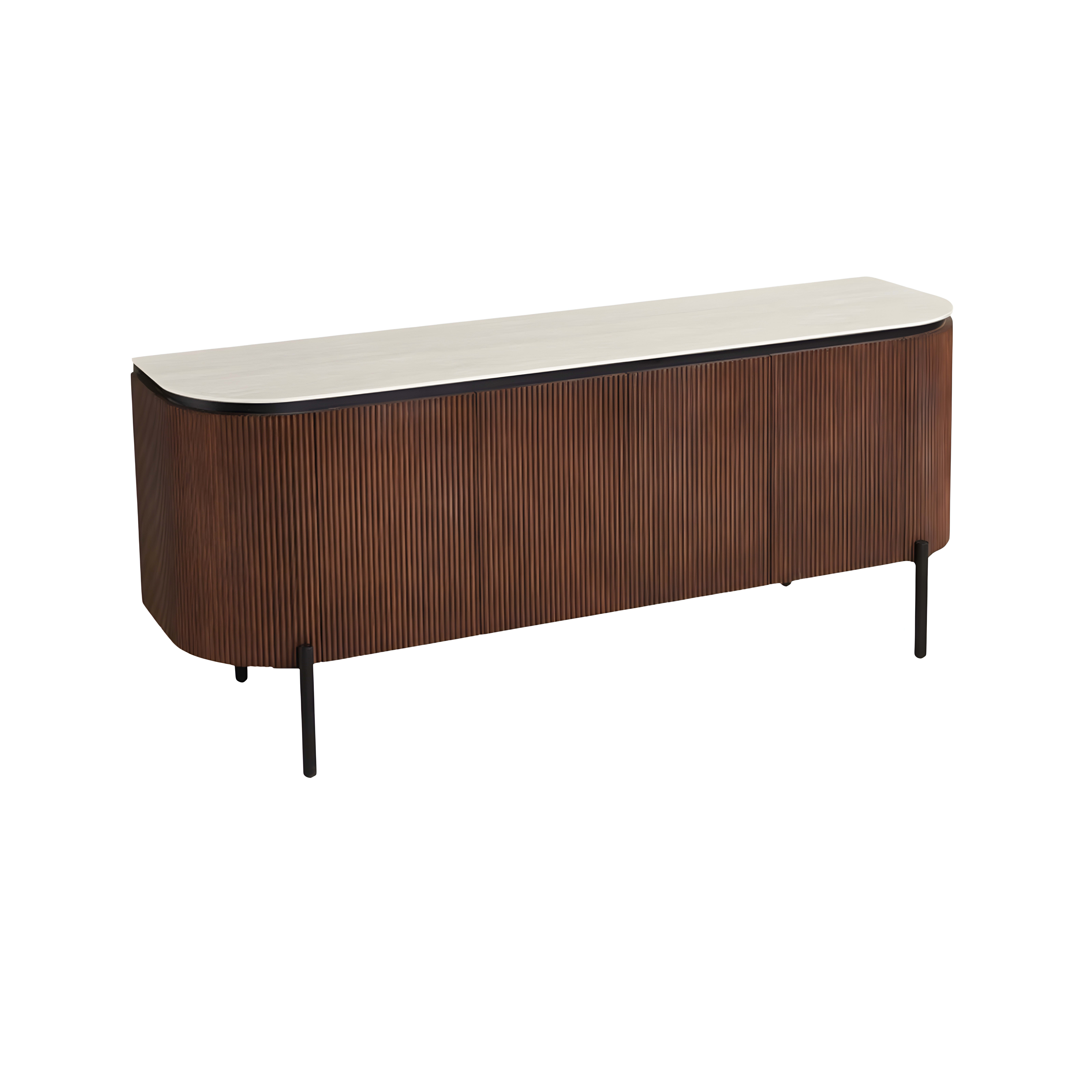 Aqua dressoir 190×50 bruin/beige keramiek — 2