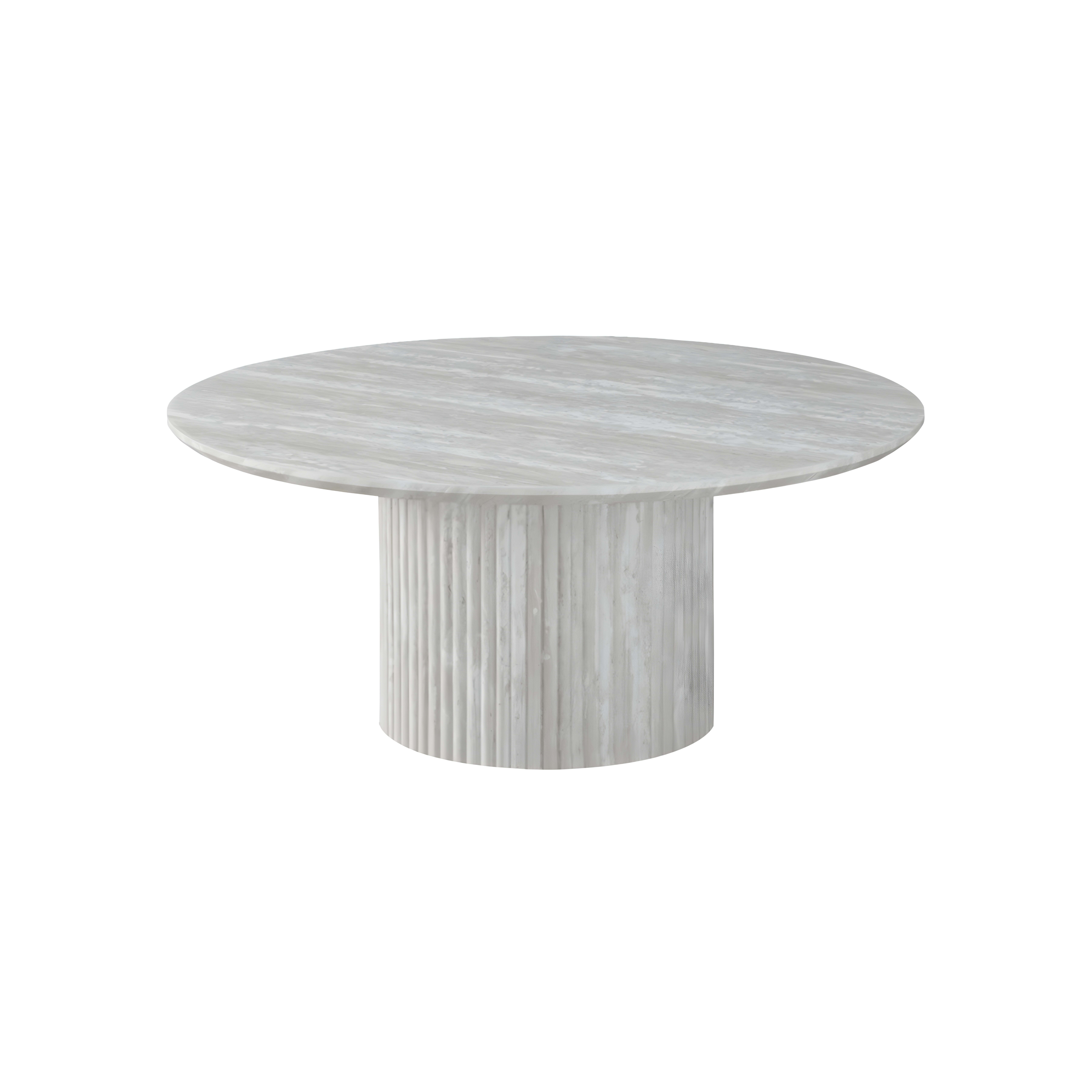 Kapadokya Salontafel Ø 100 Beige Fineer