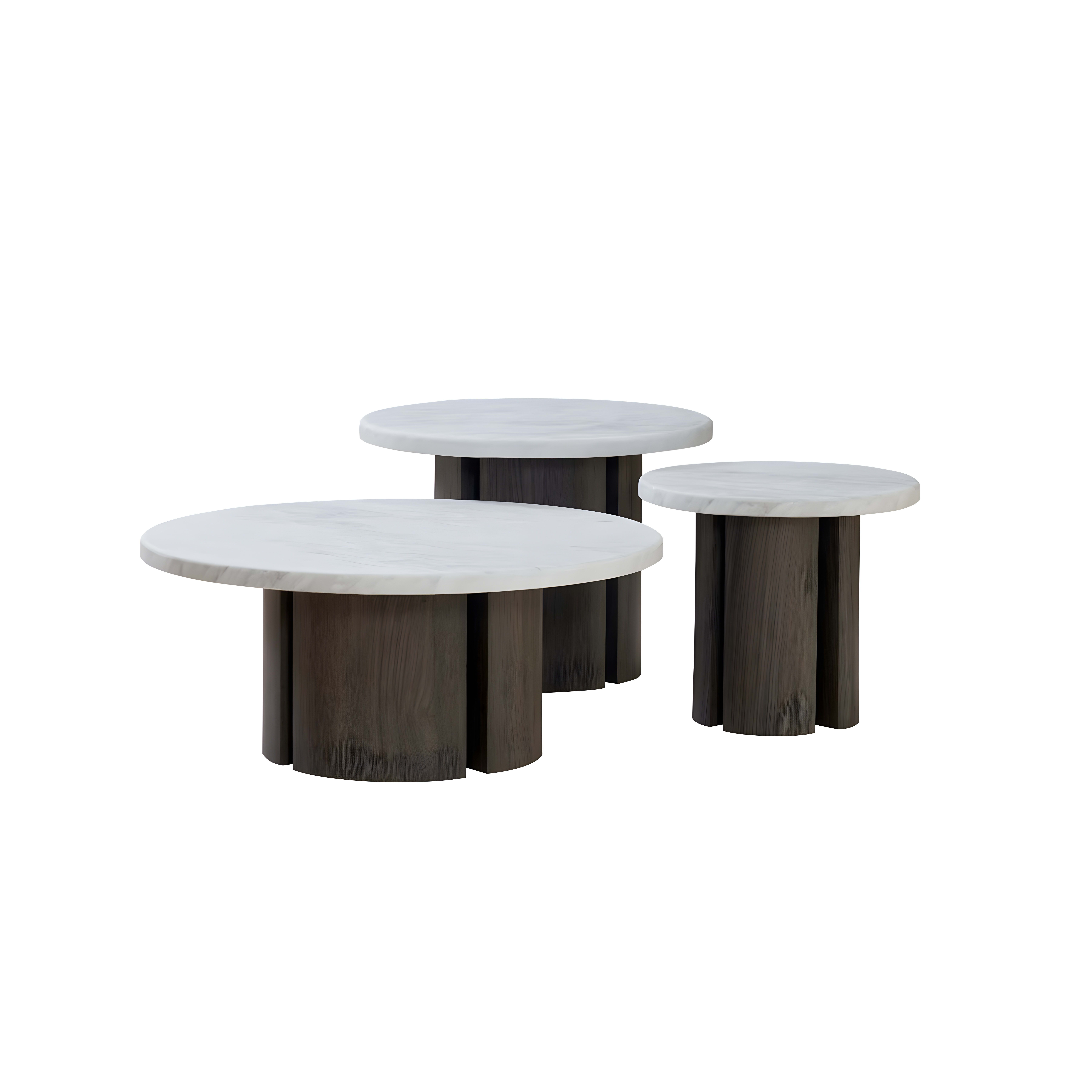 Olivia Salontafel 80×35 Wit Marmer