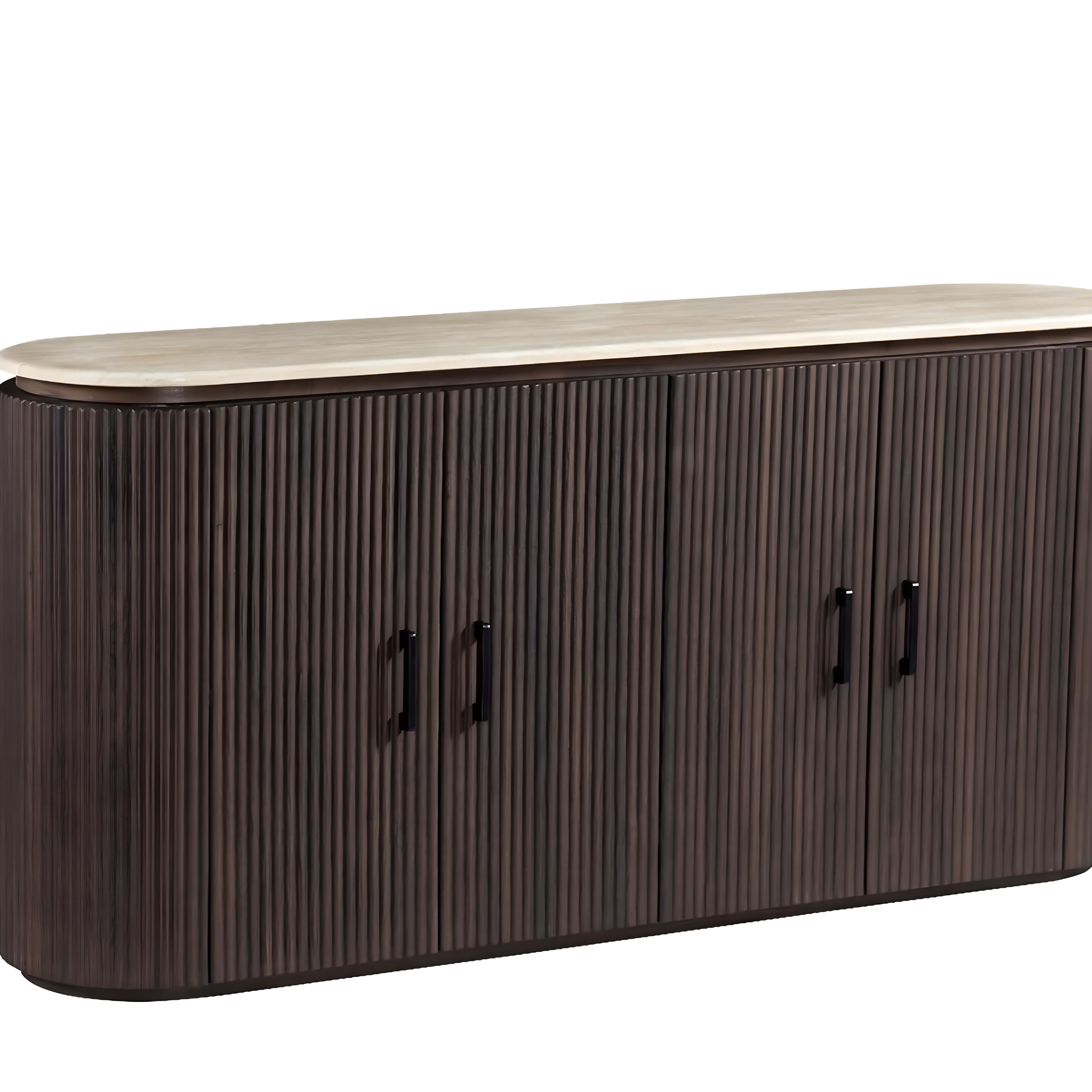 Kimberly Brown Dressoir 180×40×85 Flintstone Marmer Faux Marmer