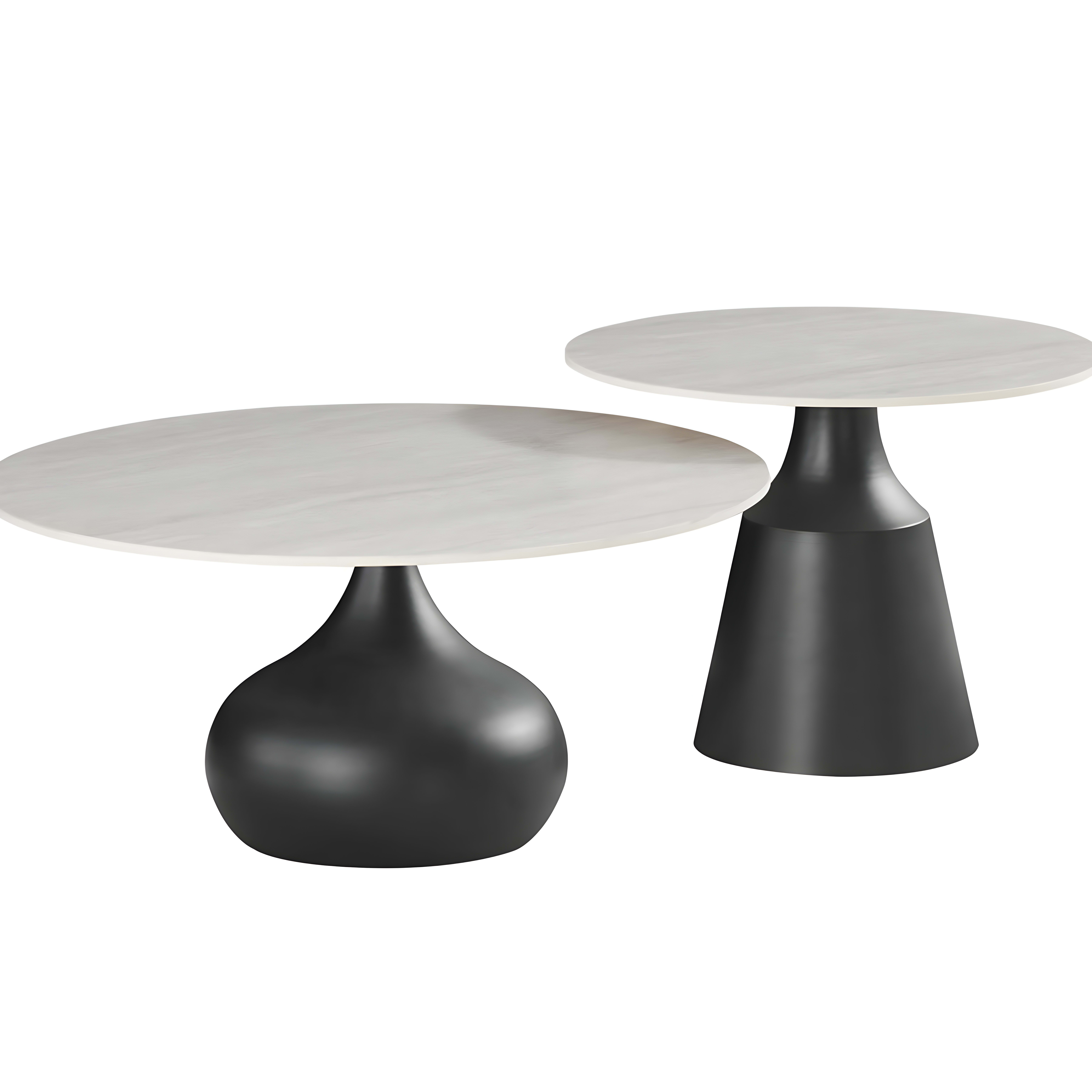 Rotate Salontafel Ø 90 Zwart Keramiek
