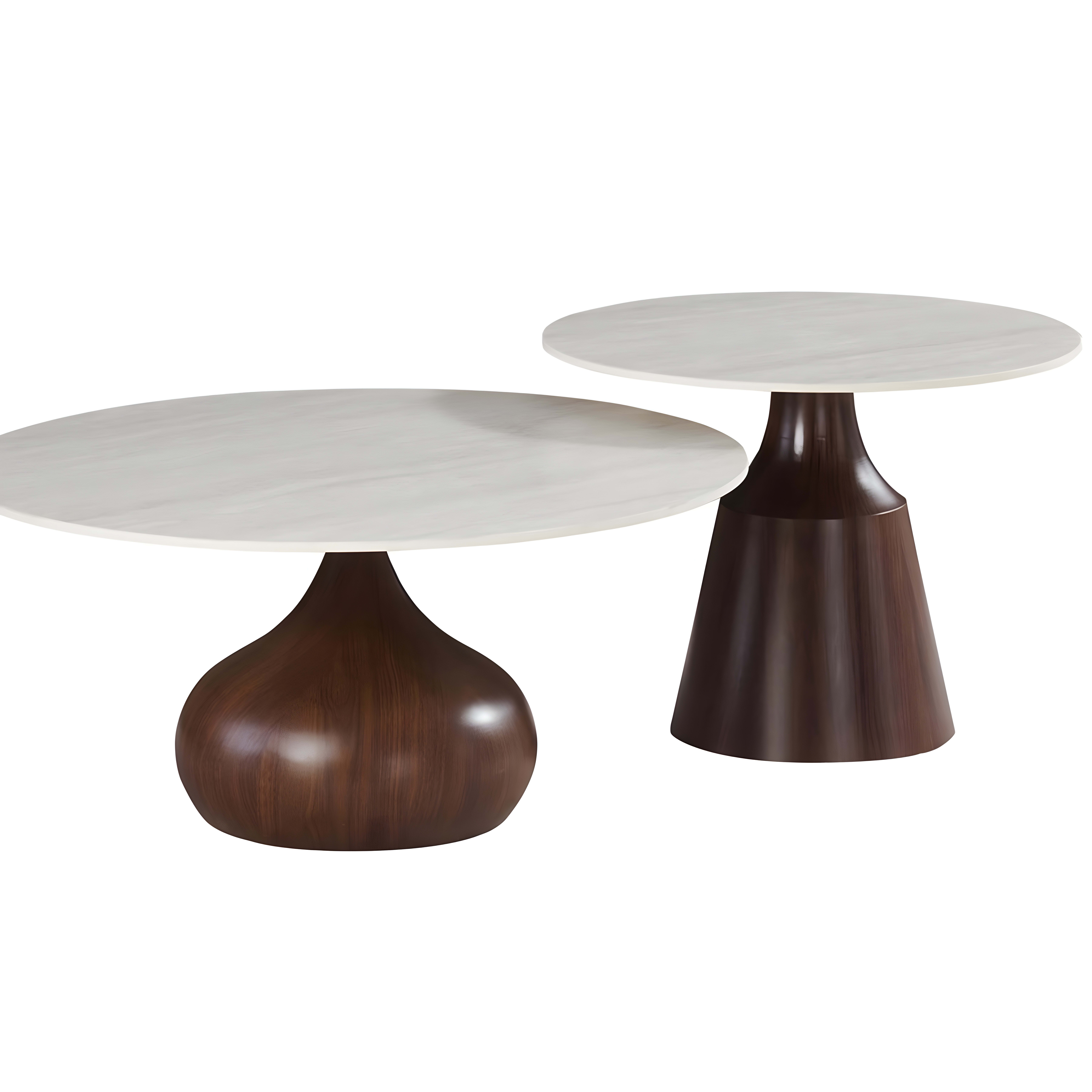 Rotate Salontafel Ø 90 Bruin Keramiek