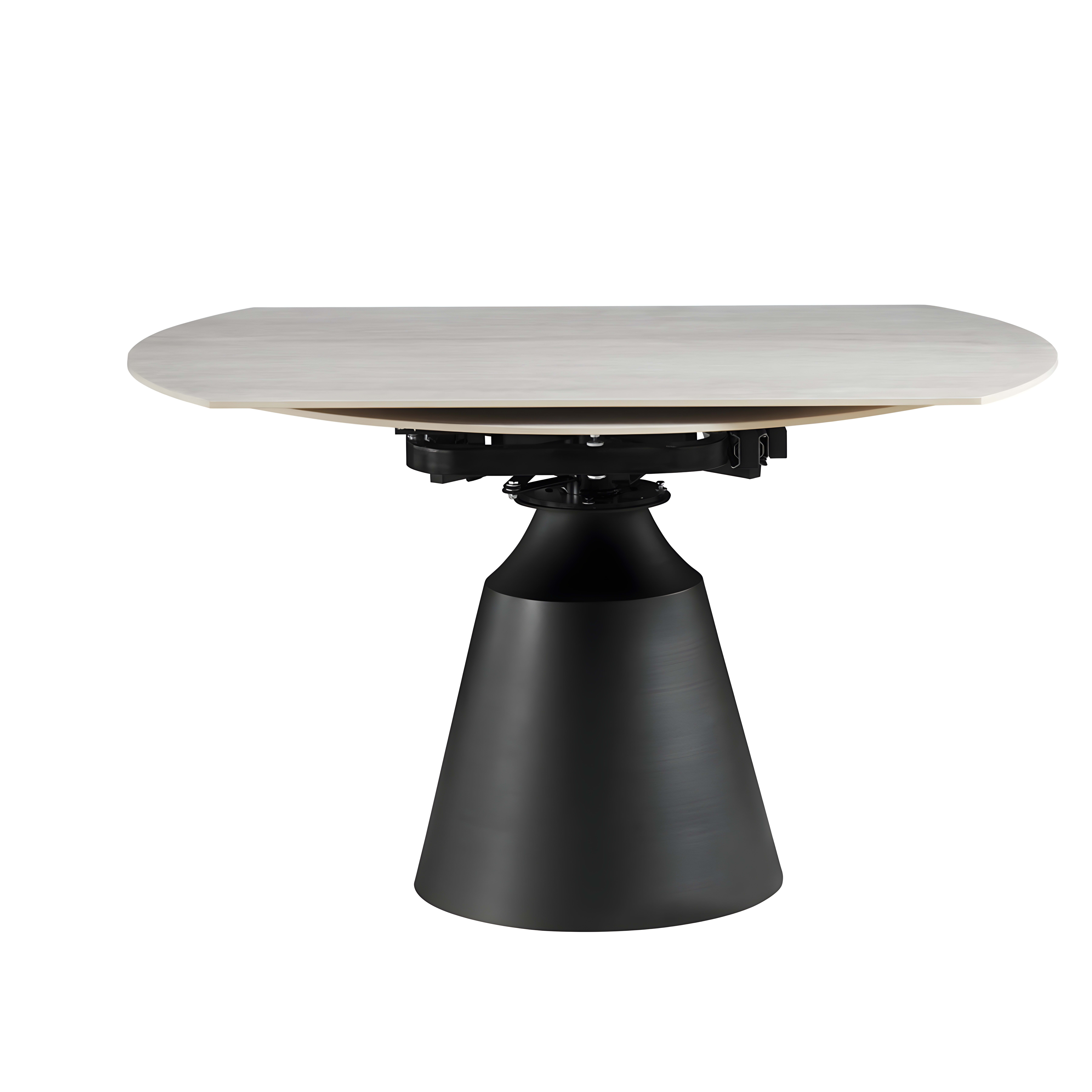 Rotate Eettafel 86×75 Zwart Keramiek