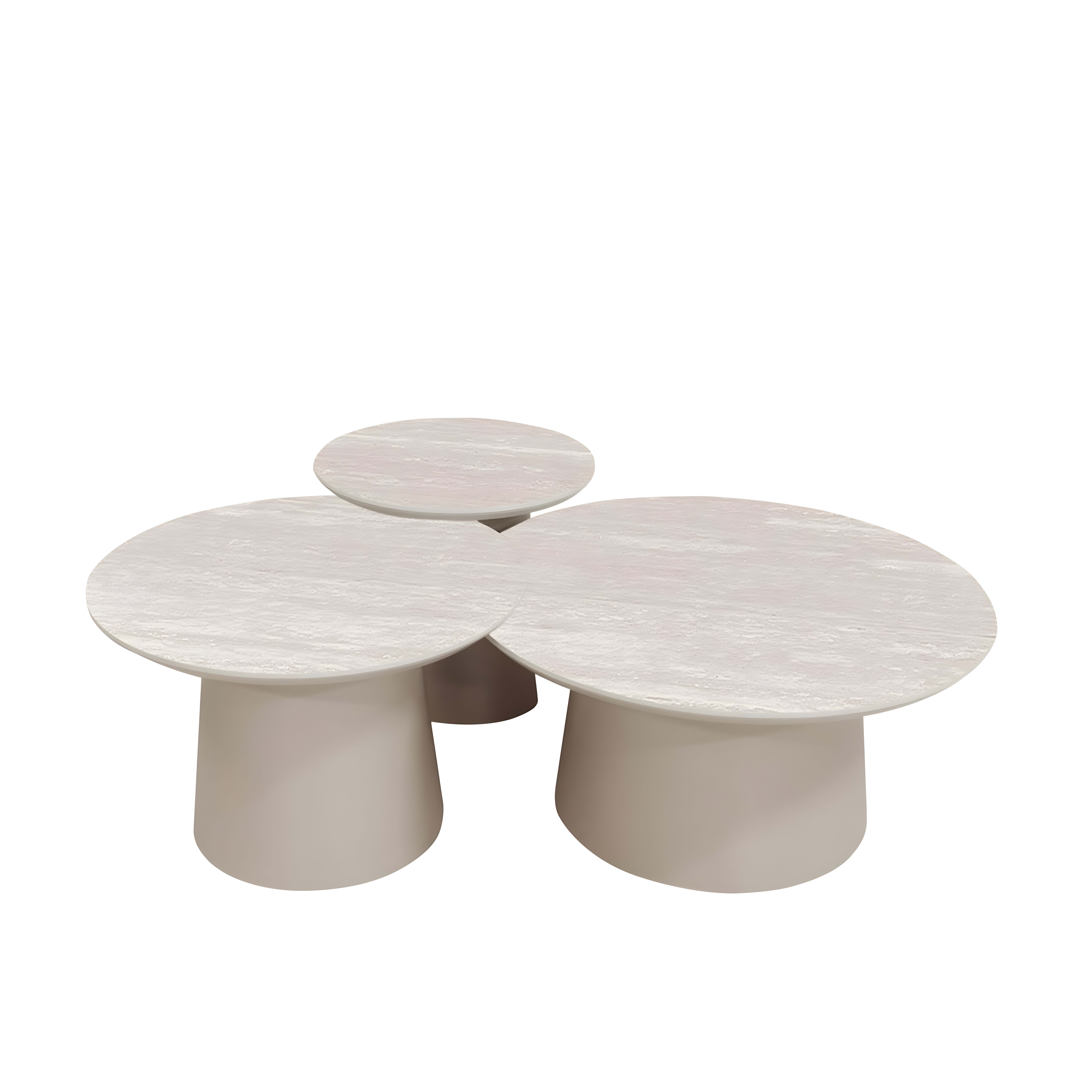 Isabella Salontafel Beige Keramiek