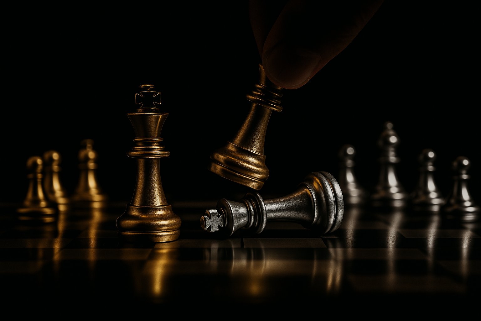 Strategische Schachfigur
