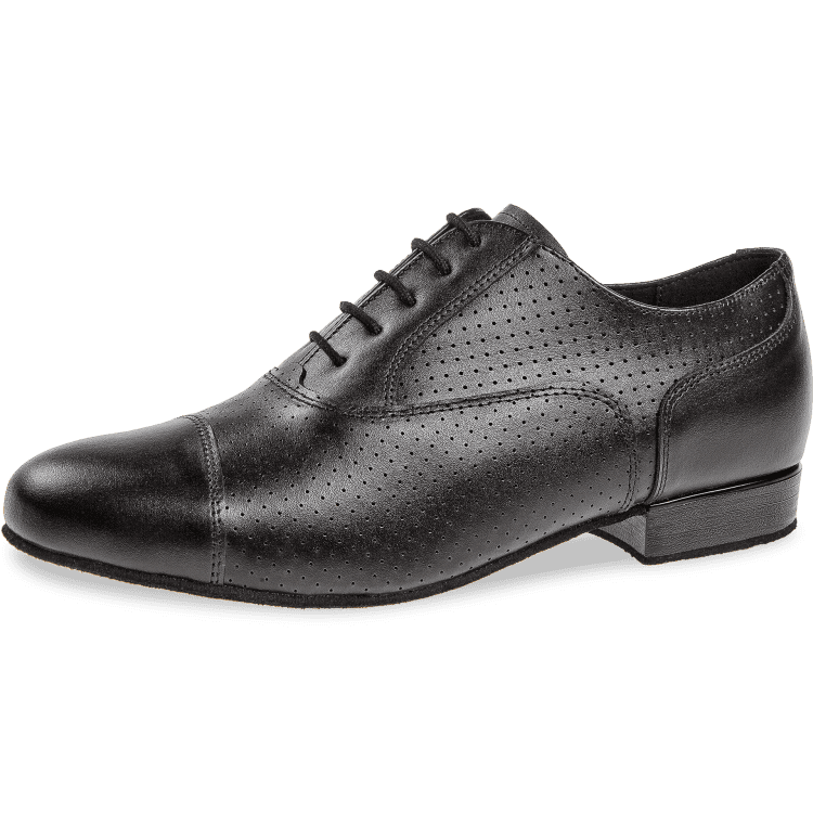 Chaussures De Danse Diamant Homme – Oxford Cuir Noir, Cambrure Haute, Talon 2 Cm
