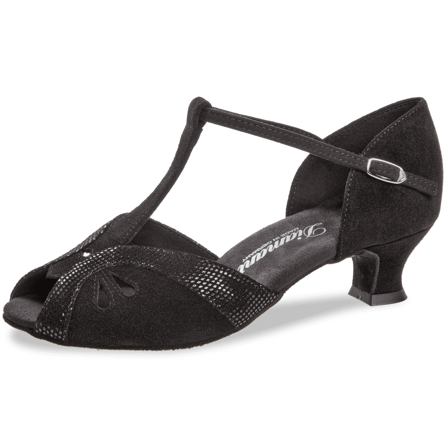 Ladies dance shoe 019 for Latin in black suede