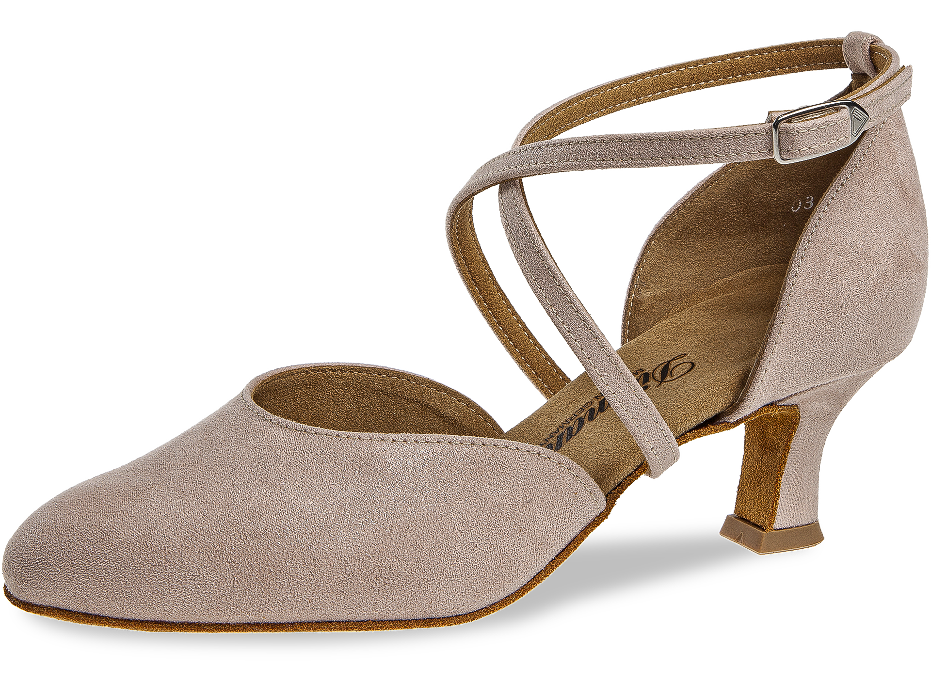 Ladies dance shoe Mod. 048 for Standard in nude suede Ladies dance shoe Mod. 048 for Standard in nude suede