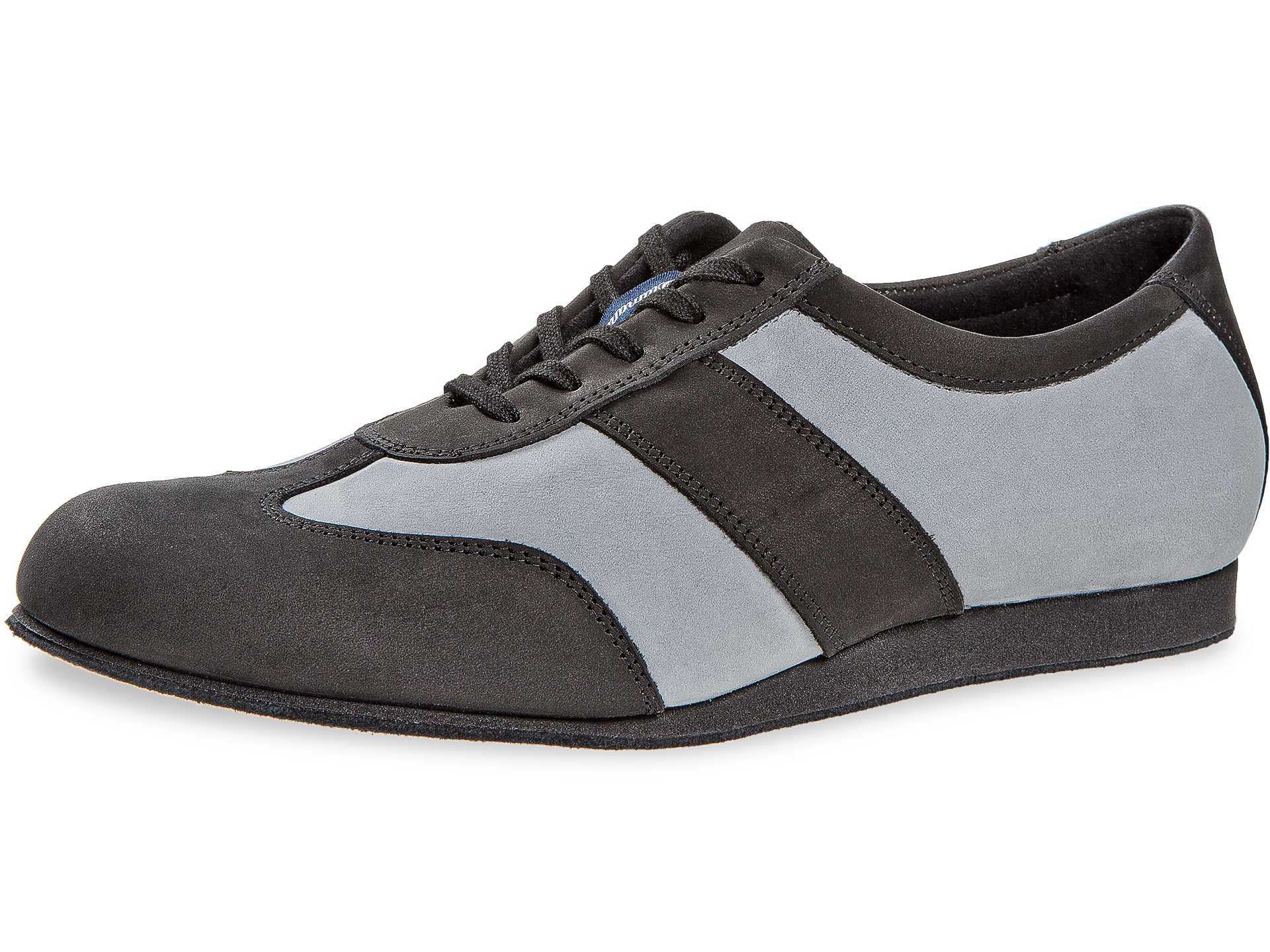 Mens dance shoe Mod. 123 for Standard in black / grey leather