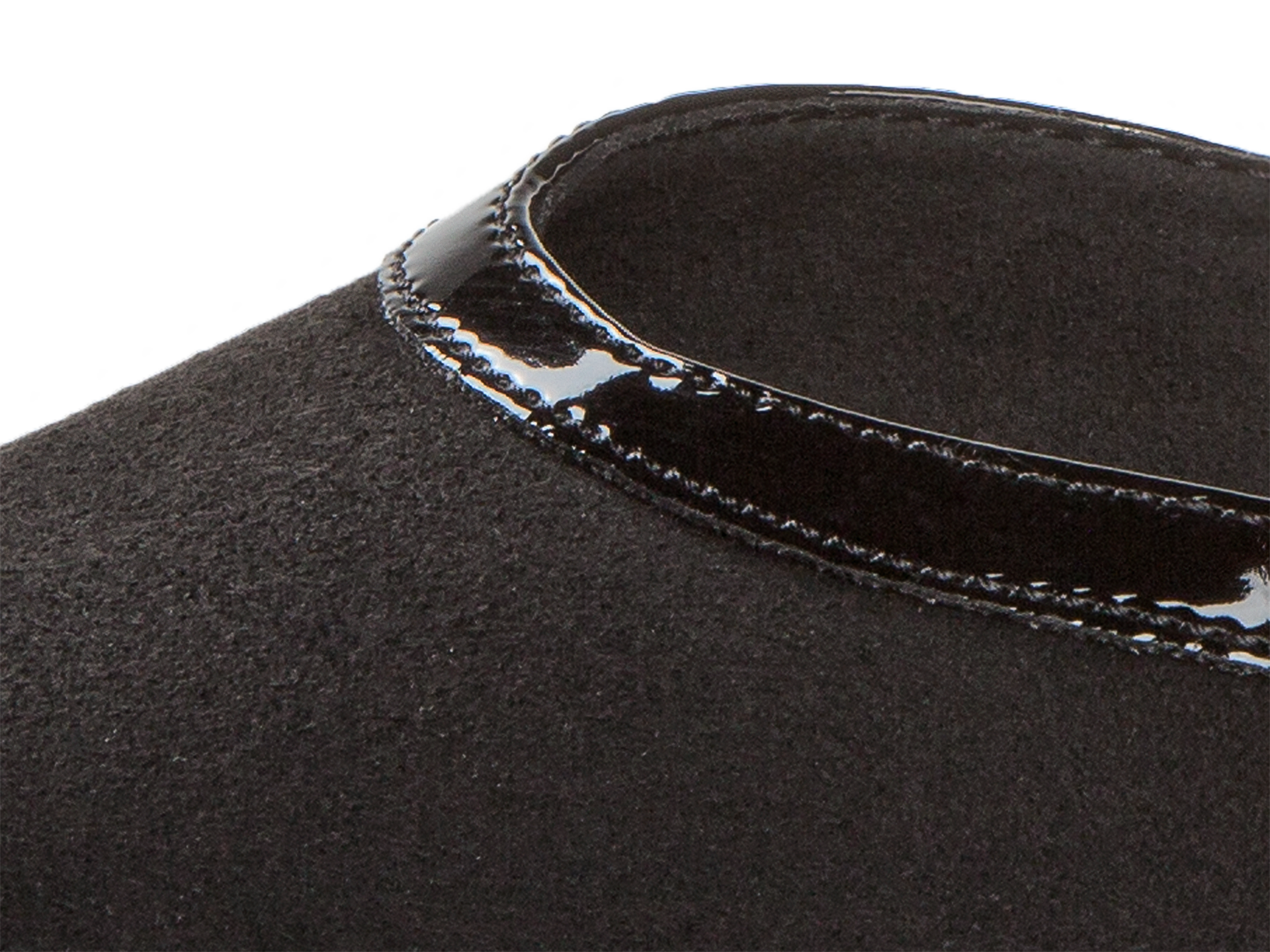 Damen-Tanzschuh Mod. 049 für Standard in Schwarz Microfaser / Lack