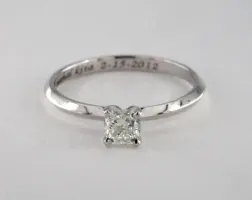 .42ct Cushion Diamond Engagement Ring (Good-Cut I-Color VS1-Clarity) Knife-Edge Classic 4-Prong 2.0mm 14K White Gold