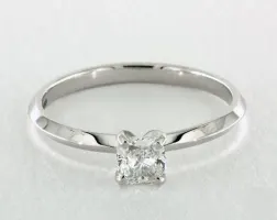 .51ct Cushion Diamond Engagement Ring (Good-Cut H-Color VS1-Clarity) Knife-Edge Classic 4-Prong 2.0mm 14K White Gold