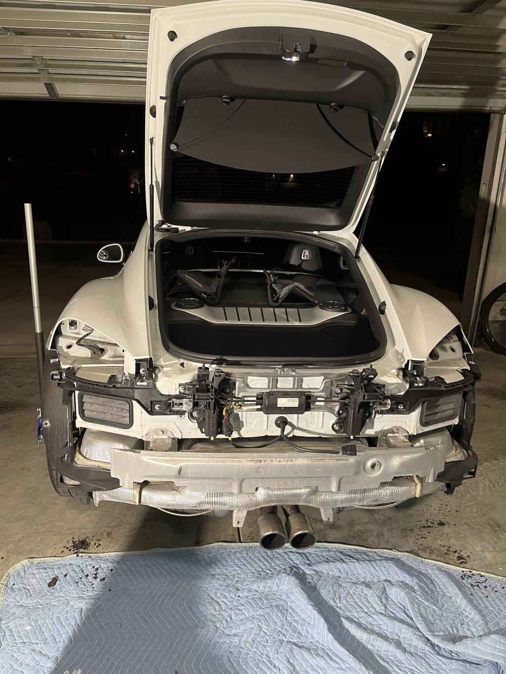 Before removing the bumper.