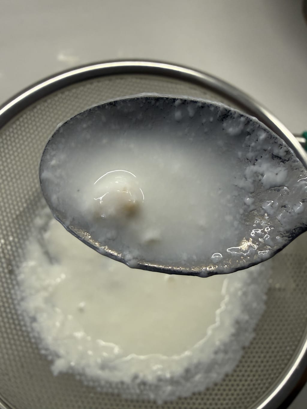 Here is one little grain saved and added back to the main jar.