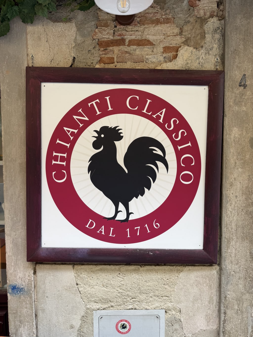 The black rooster symbol is for Chianti.