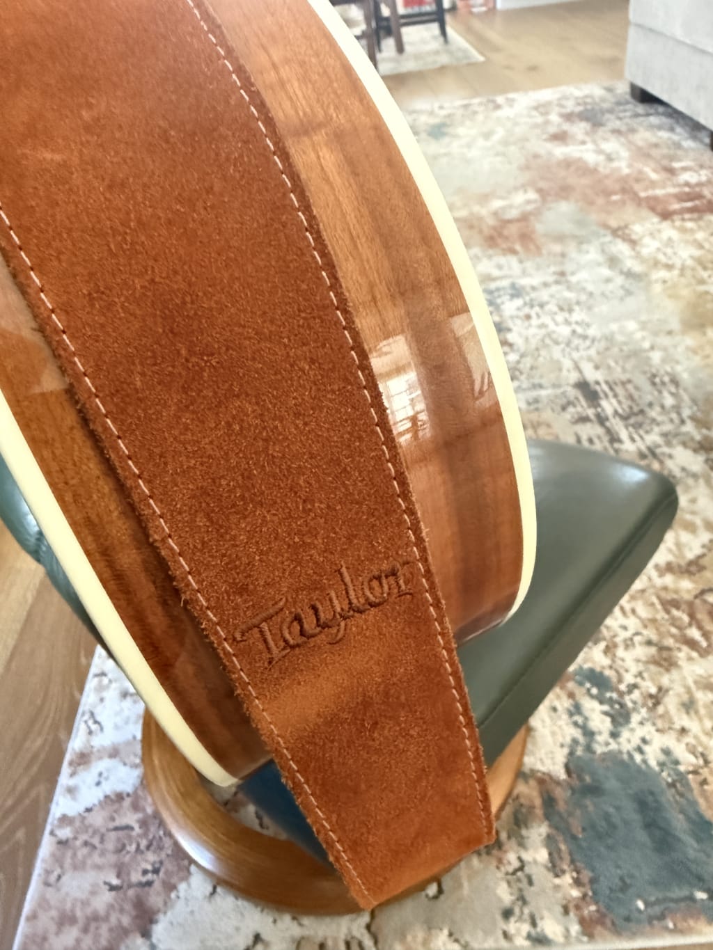 Taylor logo embossed on the strap
