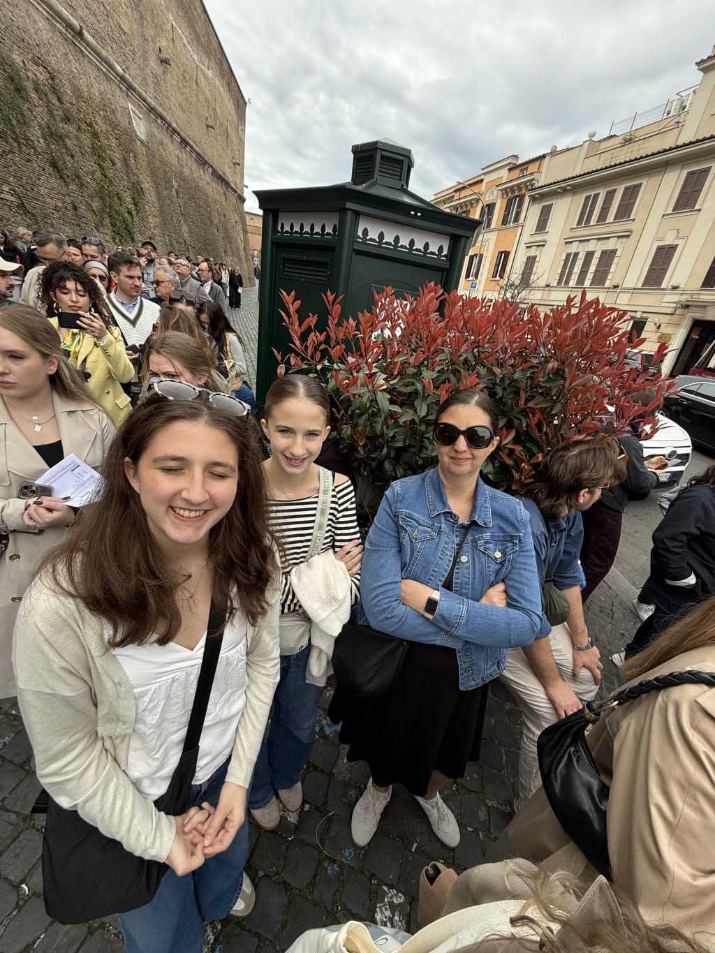 Waiting in line for the Vatican Museum