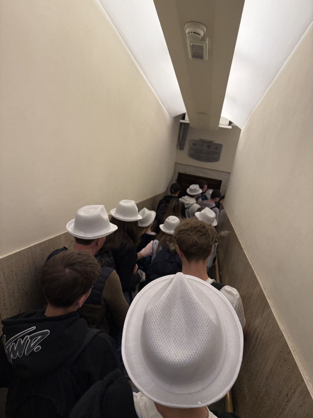 Waiting to get in the Sistine Chappell.