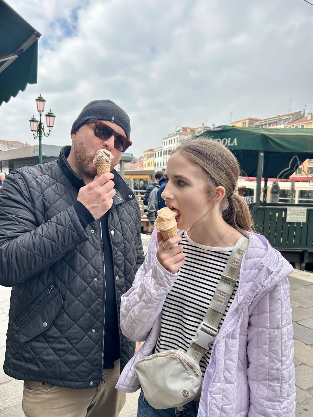 The first gelato in Italy.