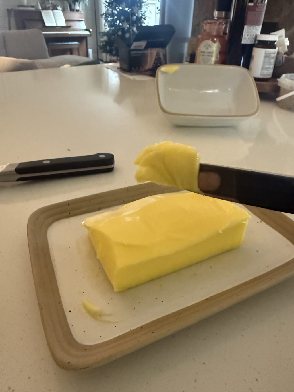 Fresh butter at room temperature was literally made for this kind of bread.