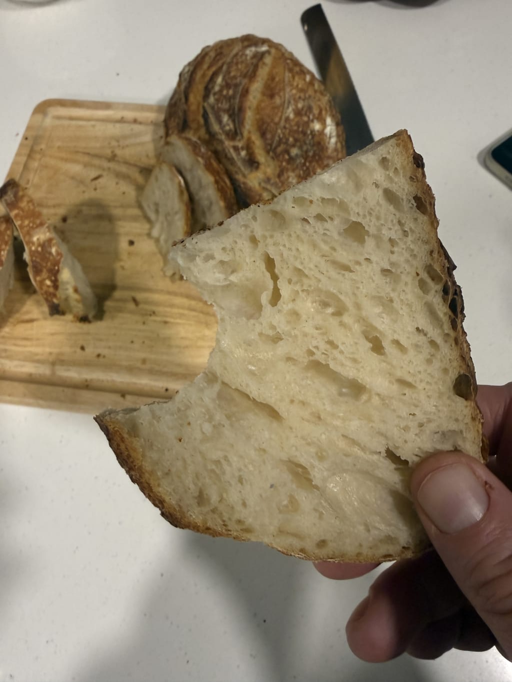 And then comes that first bite!  Heaven!
It kind of makes sense why Jesus talks about himself as being the bread of life’s. I mean, objectively speaking - no other food tastes better.