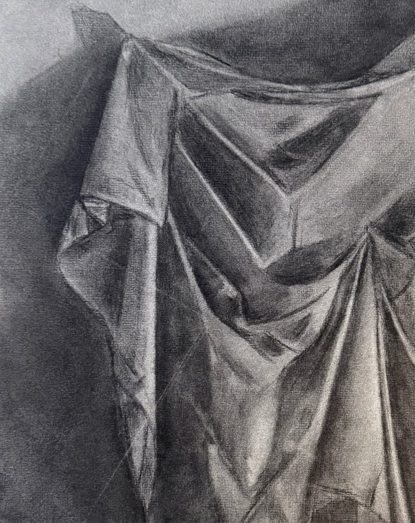 There are some nice details and qualities to this drawing.  It feels alive almost.