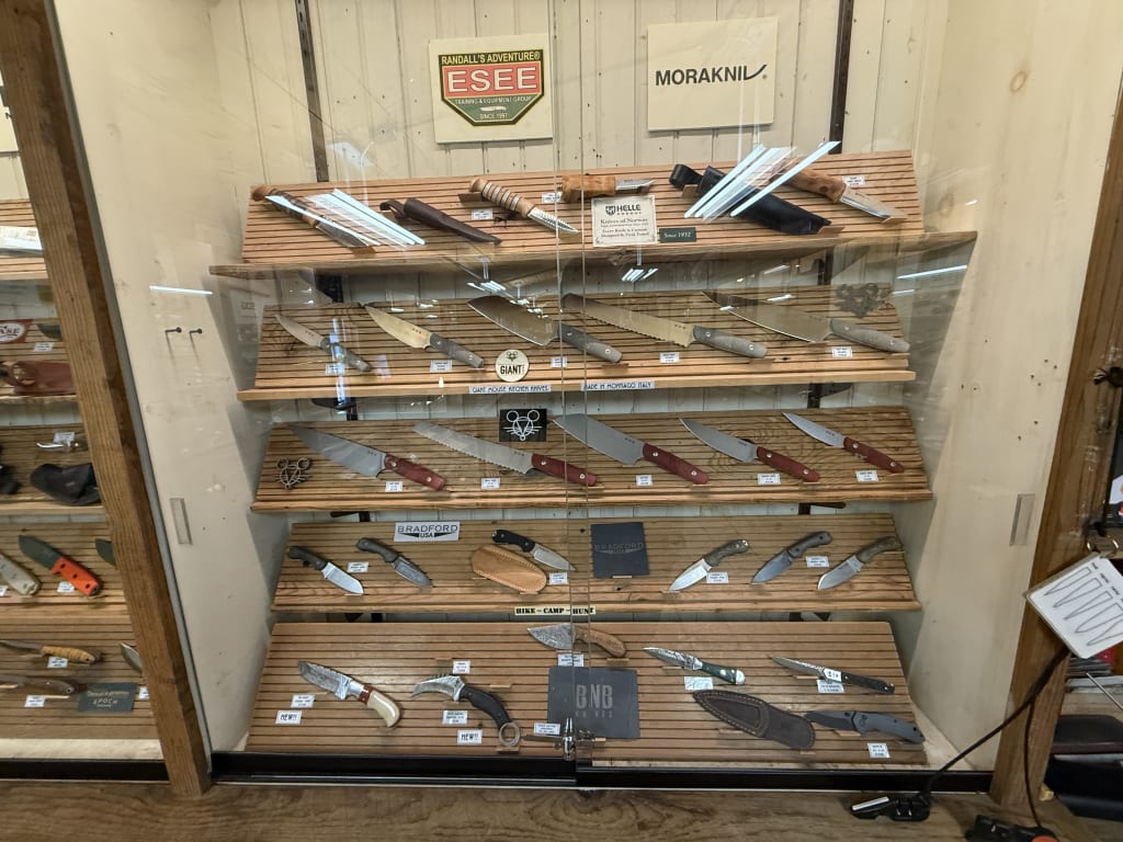 One of the nicest knives stores is within.
