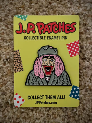 J.P. Patches Enamel Pin & Checklist