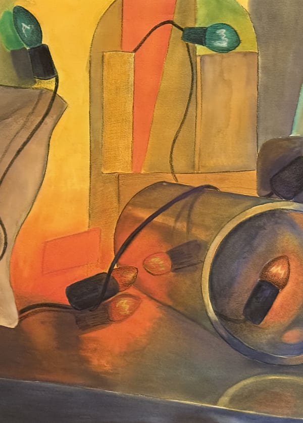 Watercolor lights and shapes