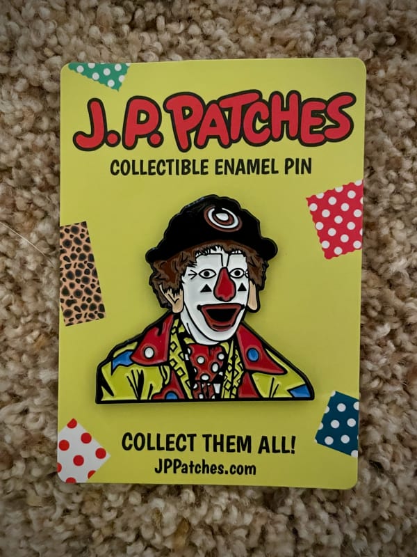 J.P. Patches Enamel Pin & Checklist