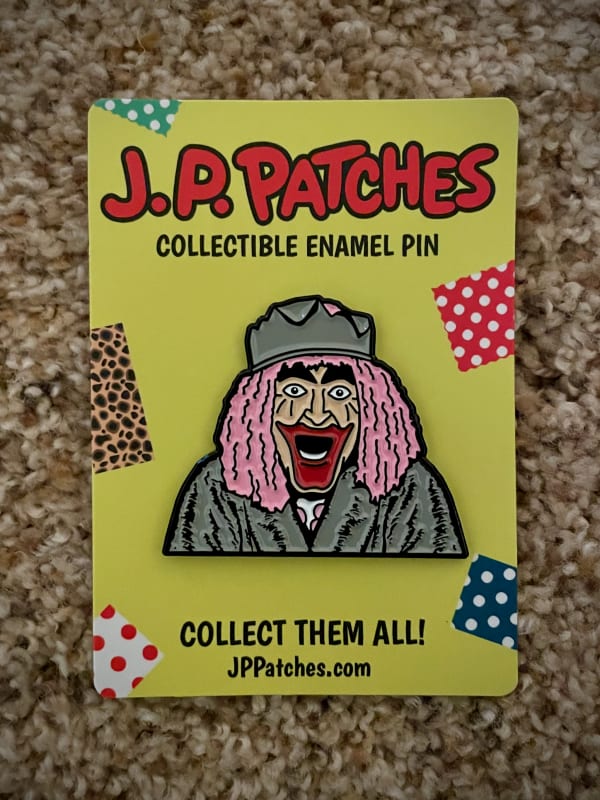 J.P. Patches Enamel Pin & Checklist