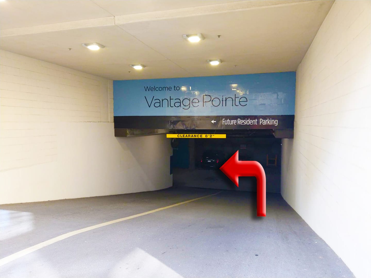Parking entrace picture