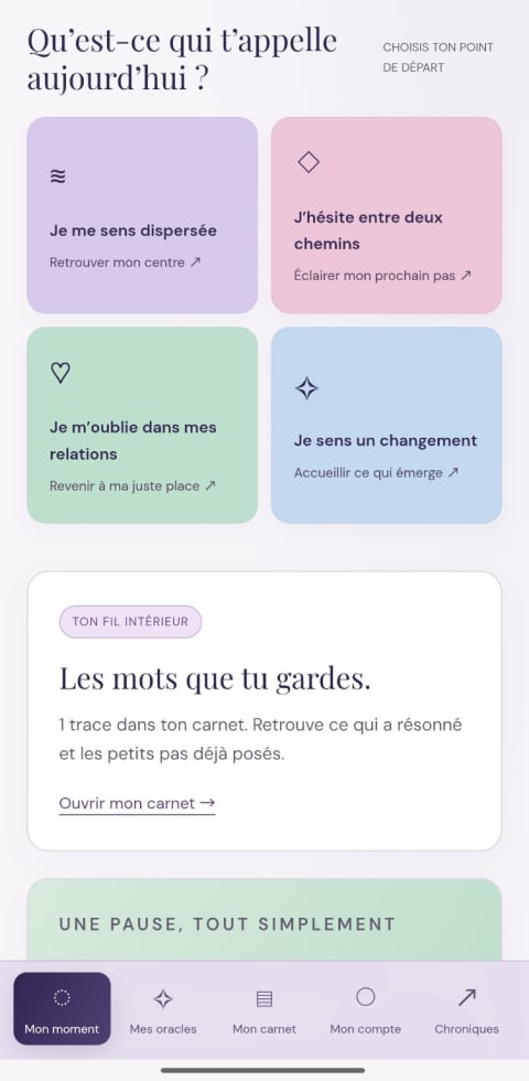 Les quatre portes de l’application Boussole Intérieure pour faire le point