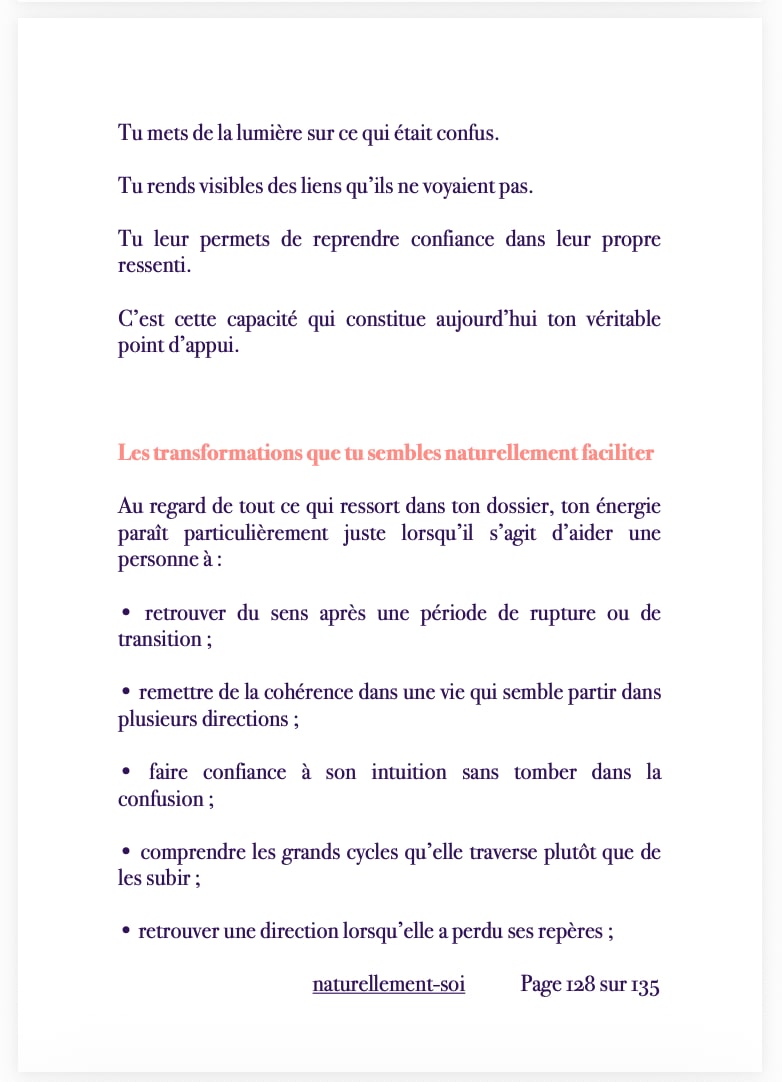 Deuxième extrait d’une SoulMap Pro