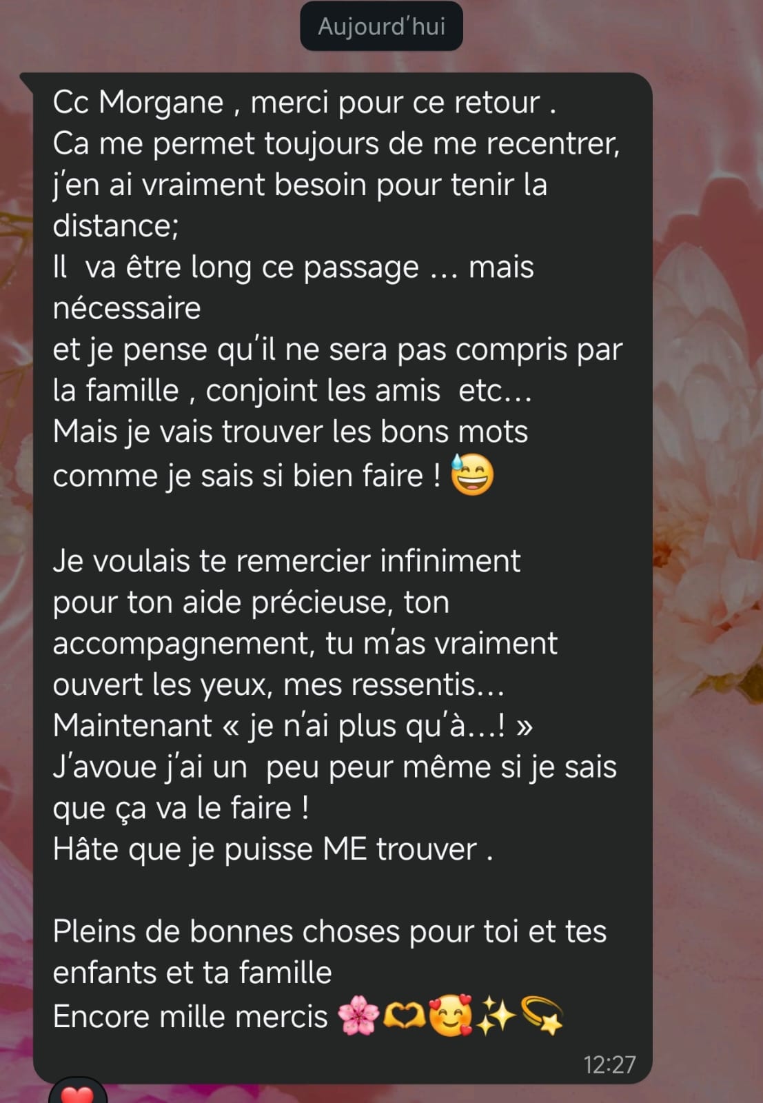 Témoignage : revenir à soi et retrouver sa direction