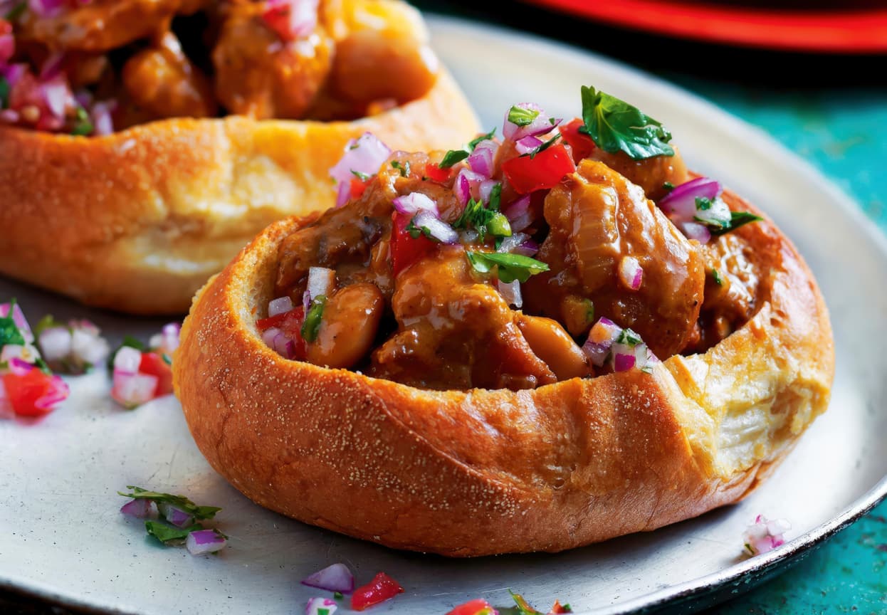 Bunny chow, South Africa