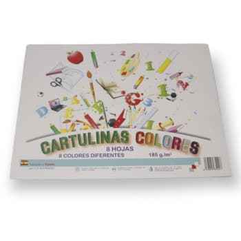 Color Kartongblokk A4 m/8 farger
