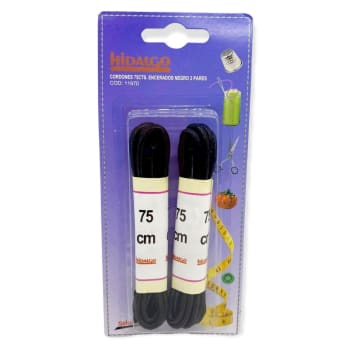 Hidalgo Skolisser Voks Sort 75cm 2par