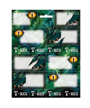 Dinosaur T-Rex Book Label Stickers