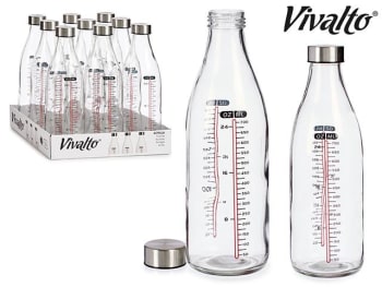 Vivalto Measure Glassbottle 1L