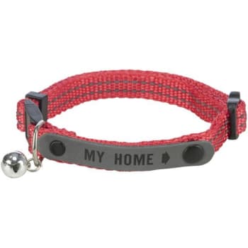 Jollypaw Kattehalsbånd med adresselapp, reflekterende, nylon
