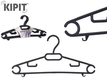 Kipit Hangers Black 6pk