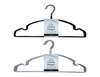 Habit Non Slip Hangers 10pk Div.Farger